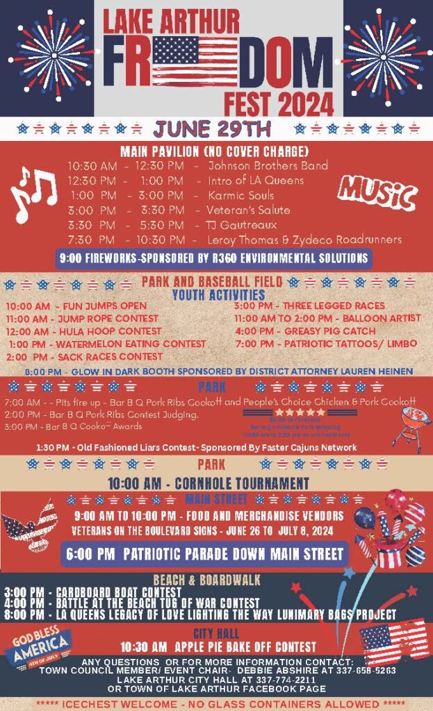 Lake Arthur Freedom Fest Jeff Davis Parish