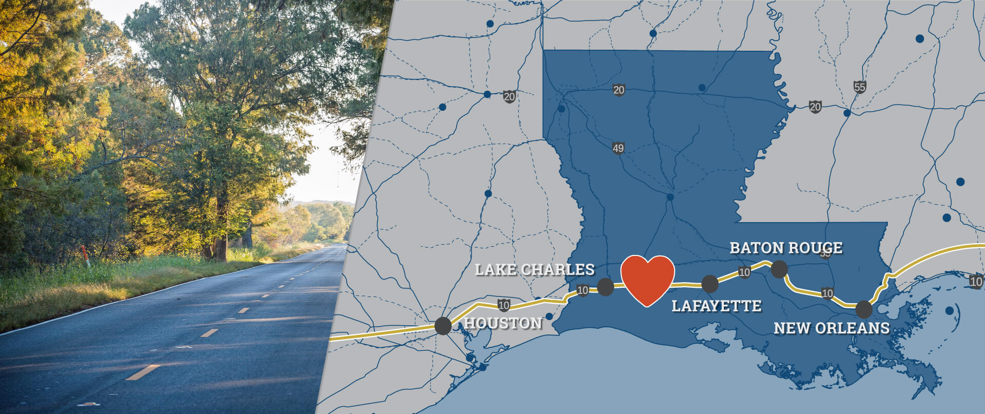 The Heart of I10 Jeff Davis Parish Louisiana