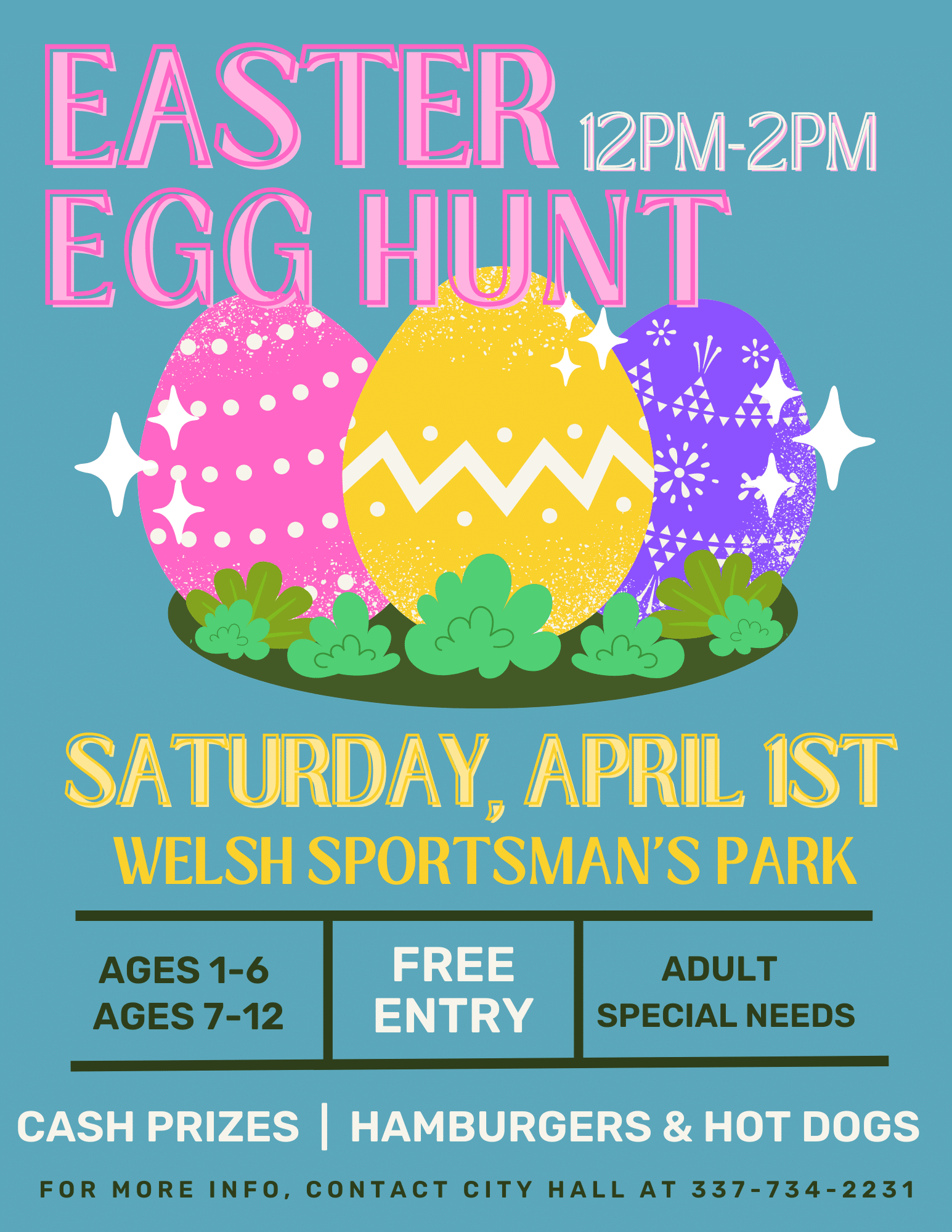 Town of Welsh Easter egg hunt | Jeff Davis Parish