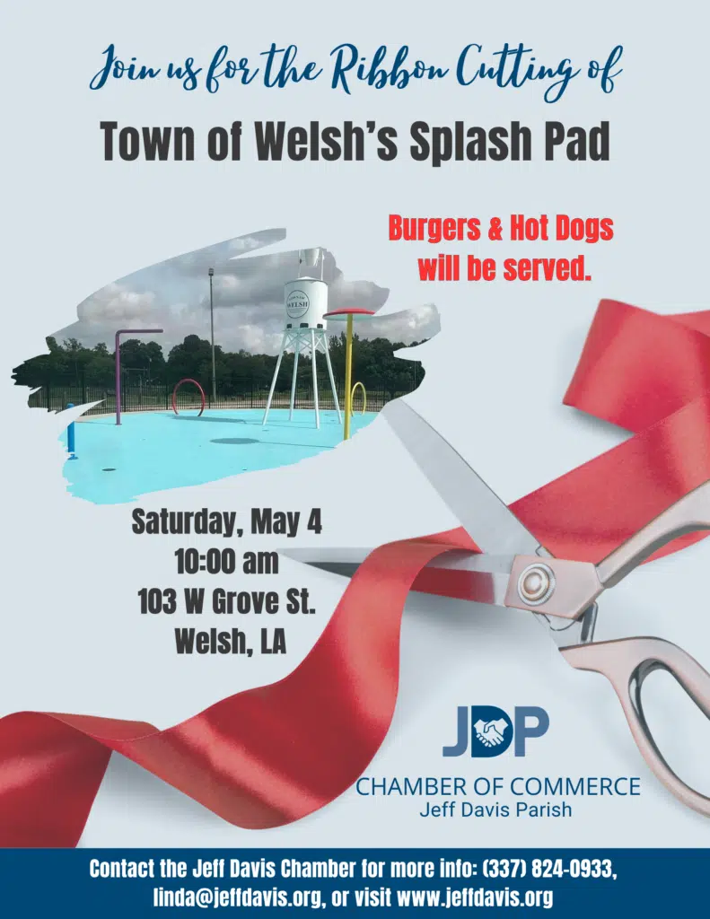 The Town Of Welsh's Splash Pad Grand Opening  Ribbon Cutting 