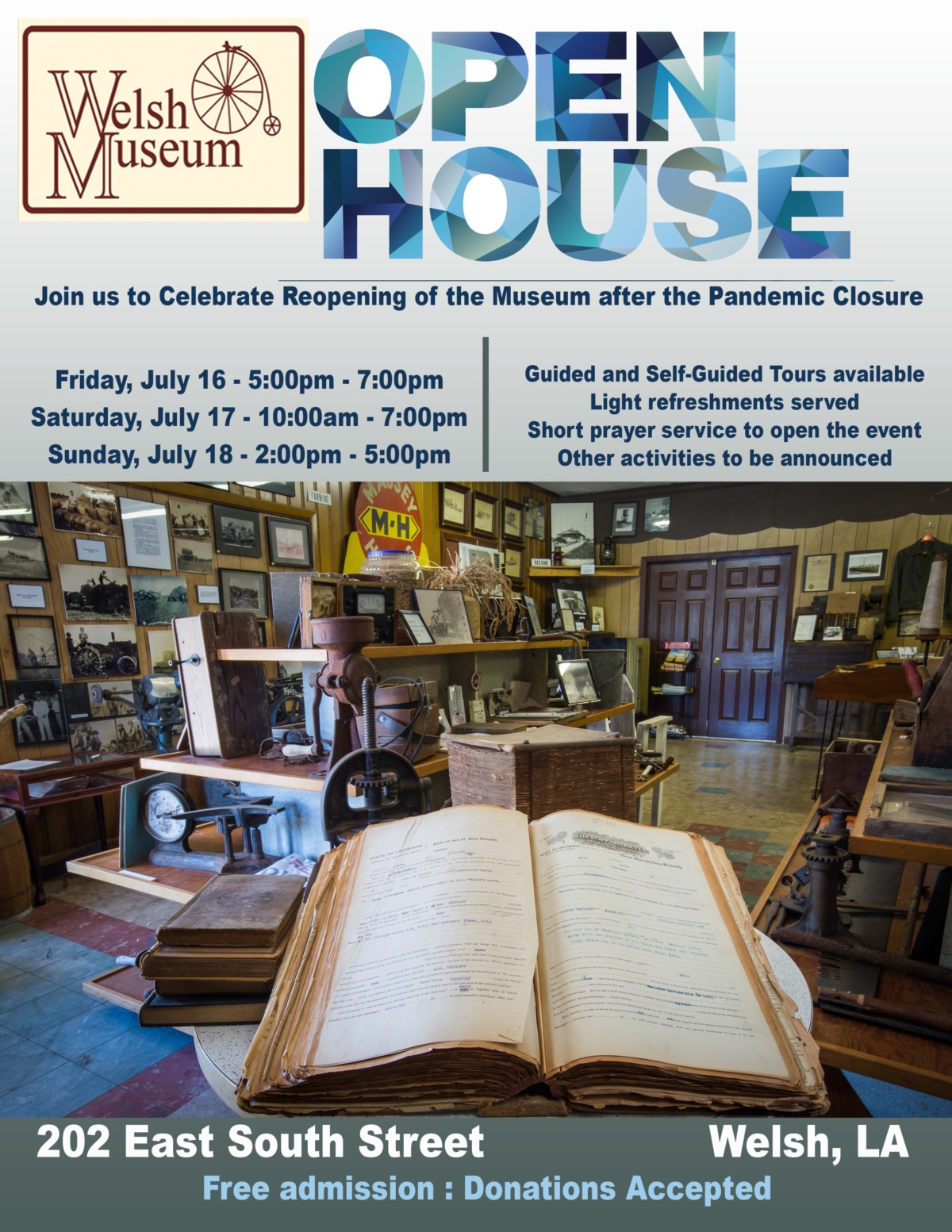 Welsh Museum Open House Jeff Davis Parish